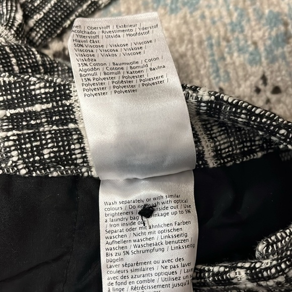 NWT Numph Caviar Tweed Trousers - Picture 13 of 16